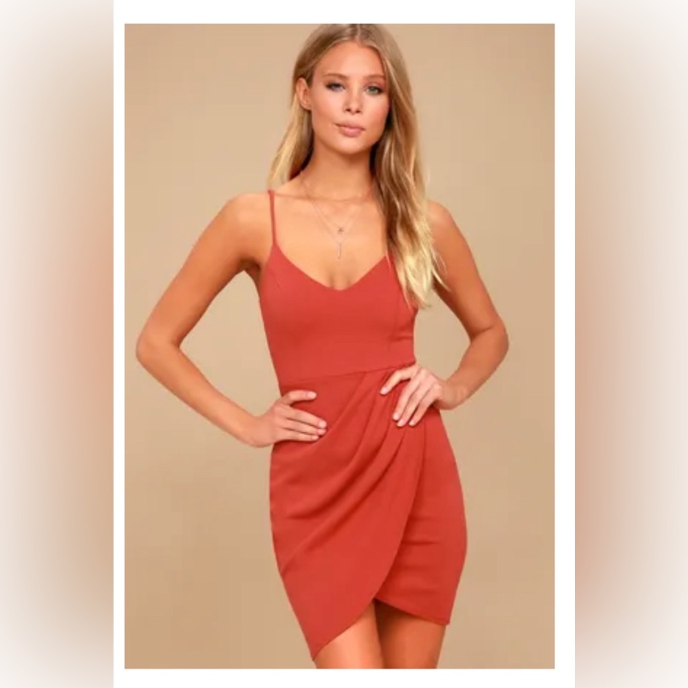 Forever Your Girl Rust Bodycon Dress